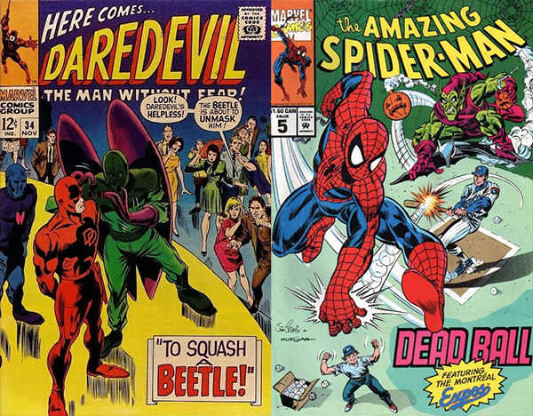 Daredevil et Spideran à Montréal. 