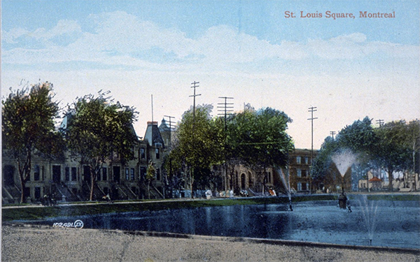 Carte postale du Square Saint-Louis