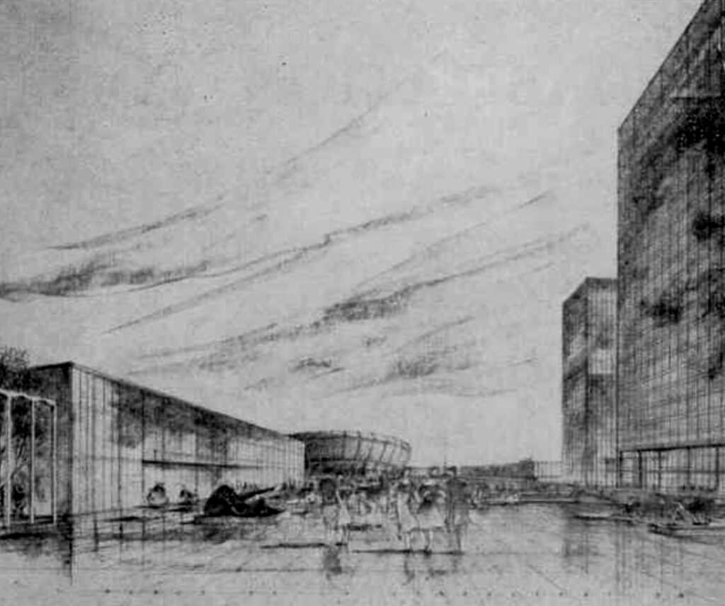 Plan de la place de la confédération
Architecture, Janvier 1961