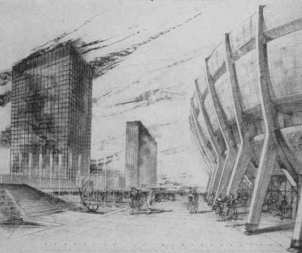 Plan de la place de la confédération
Architecture, Janvier 1961