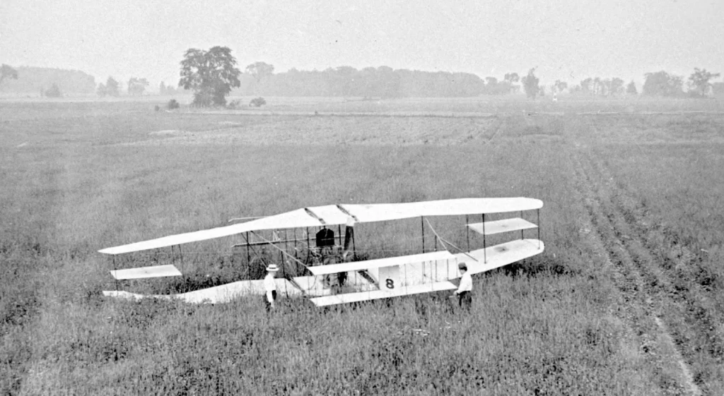 Le Baddock 2 dans le champs de Pointe-Claire, 1910
