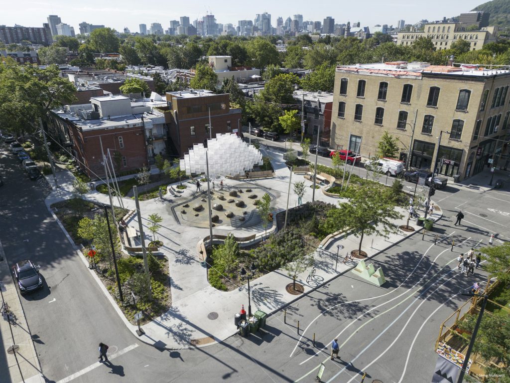 Place des Fleurs de Macadam vue de haut