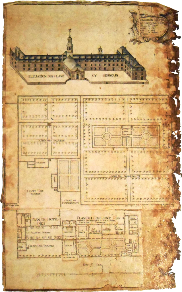 Plan de l'hôtel Dieu